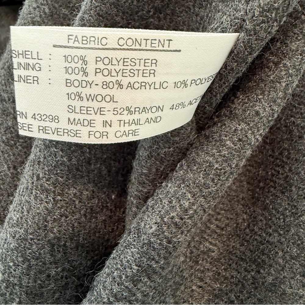 Vintage Trench Coat Jacket 80s-90s made in Thailand - Picture 5 of 10